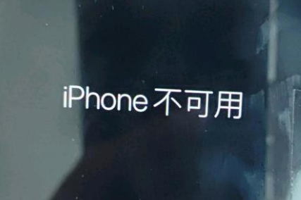 鹰手营子矿苹果服务网点分享锁屏界面显示“iPhone 不可用”如何解决 