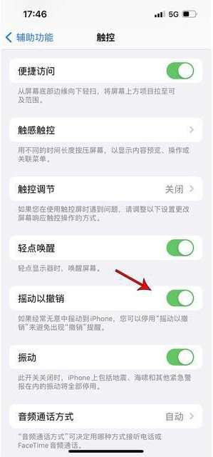 鹰手营子矿苹果手机维修分享iPhone手机如何设置摇一摇删除文字 